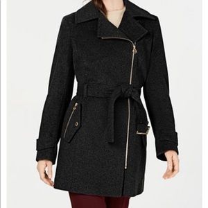 Michael Kors Asymmetrical Belted Jacket